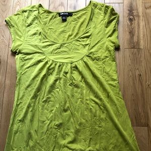 Lime green DKNY baby doll top